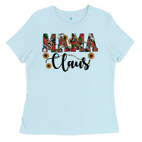Baby Blue mama claus Ladies Tee - JahusDesignShop