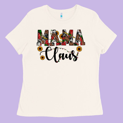 Mama Claus Ladies Tee Designed By Jahusdesignshop