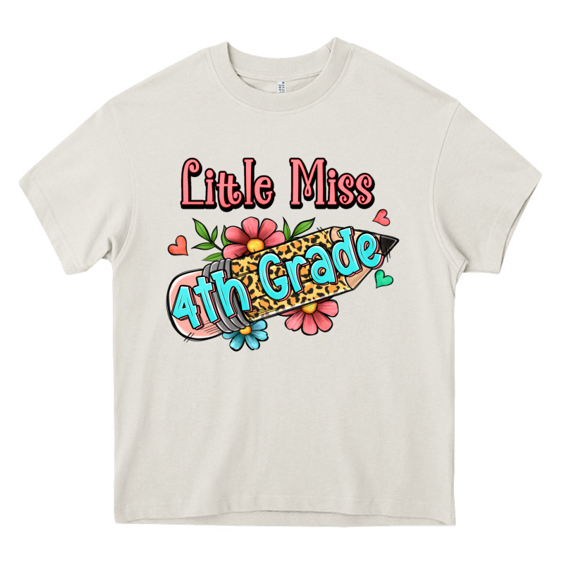 Little Miss Fourth Grade Heavy Core Tee by RanaPortraitStore | Teevron