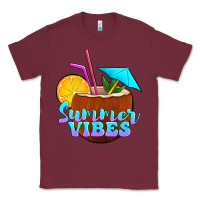 Burgundy summer vibes coconut drink Classic Tee - Jasminsmagicworld