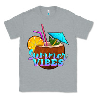 Heather Grey summer vibes coconut drink Classic Tee - Jasminsmagicworld