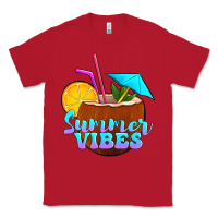 Red summer vibes coconut drink Classic Tee - Jasminsmagicworld