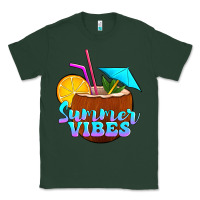 Sports Green summer vibes coconut drink Classic Tee - Jasminsmagicworld