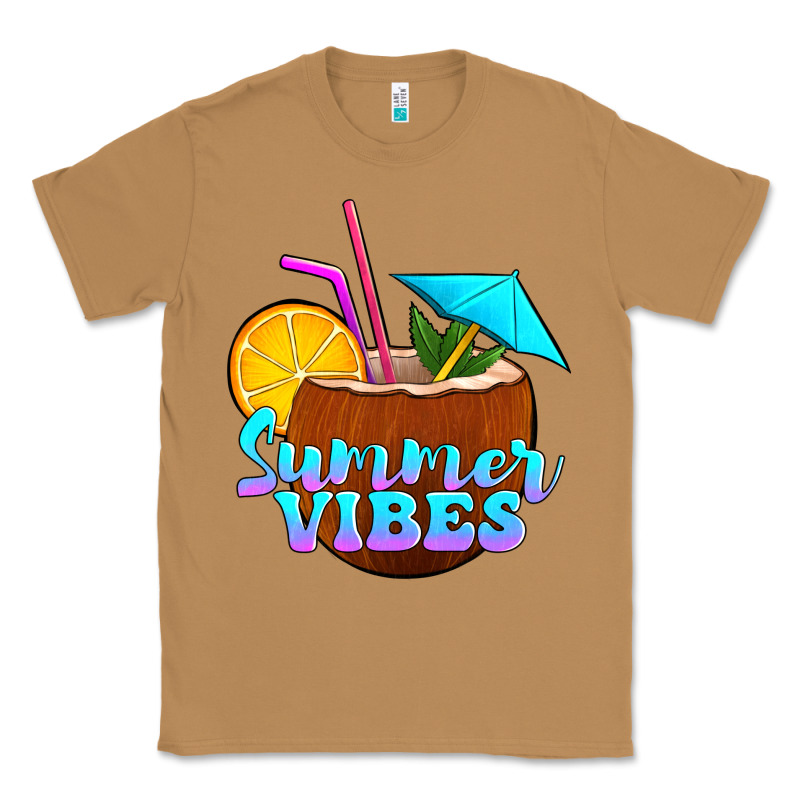 Summer Vibes Coconut Drink Classic Tee by Jasminsmagicworld | Teevron