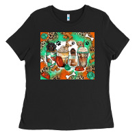 Black dog coffee cups Ladies Tee - Zillion Design Studio