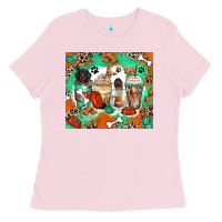 Bubblegum Pink dog coffee cups Ladies Tee - Zillion Design Studio