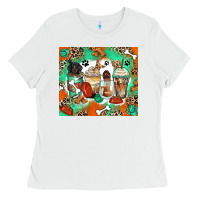 White dog coffee cups Ladies Tee - Zillion Design Studio
