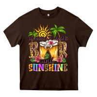 Chocolate Brown the only b.s. i need is beer and sunshine Heavy Core Tee - Zillion Design Studio