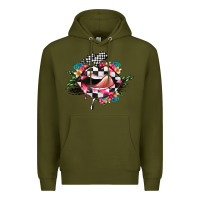Army Green race lip Premium Hoodie - JahusDesignShop