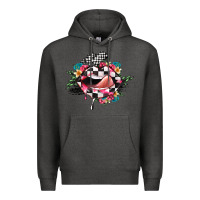 Charcoal Heather race lip Premium Hoodie - JahusDesignShop