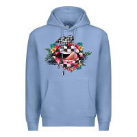 Colony Blue race lip Premium Hoodie - JahusDesignShop