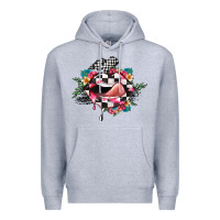 Heather Grey race lip Premium Hoodie - JahusDesignShop