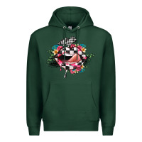 Sports Green race lip Premium Hoodie - JahusDesignShop