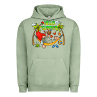 Pigment Oil Green Hello Summer Urban Hoodie - CowCowDesign