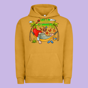 Hello Summer Urban Hoodie Designed By Cowcowdesign