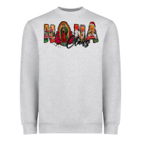 Heather Grey nana claus lady of guadalupe Heavyweight Sweatshirt - Jasminsmagicworld