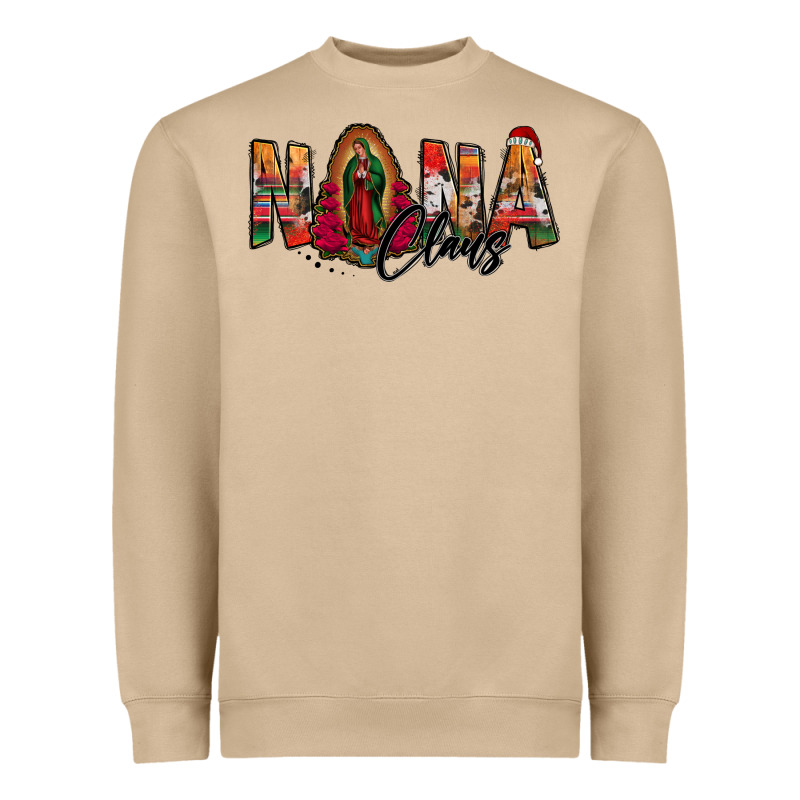 Nana Claus Lady Of Guadalupe Heavyweight Sweatshirt by Jasminsmagicworld | Teevron