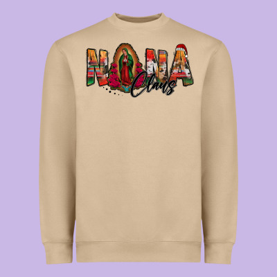 Nana Claus Lady Of Guadalupe Heavyweight Sweatshirt Designed By Jasminsmagicworld
