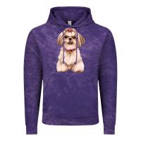 Cloud Purple shih tzu Vintage Hoodie - Artiststas