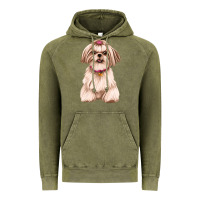 Vintage Olive shih tzu Vintage Hoodie - Artiststas
