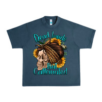 Midnight Navy dead inside but caffeinated Urban Heavy Tee - Jasminsmagicworld