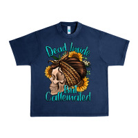 Navy dead inside but caffeinated Urban Heavy Tee - Jasminsmagicworld