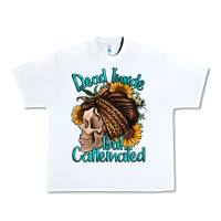 White dead inside but caffeinated Urban Heavy Tee - Jasminsmagicworld