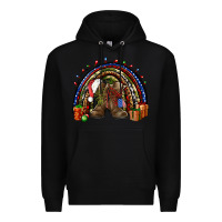 Black Army Christmas rainbow Premium Hoodie - NancyCooperArtShop