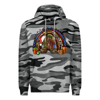 Slate Camo Army Christmas rainbow Premium Hoodie - NancyCooperArtShop