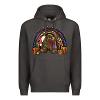 Smoke Army Christmas rainbow Premium Hoodie - NancyCooperArtShop