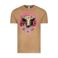 V.d Lotus And Cow Vintage Tee | Teevron
