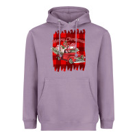 Lavender Merry Christmas Y'all Truck Heavyweight Hoodie - Bettercallsaul