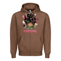 Chestnut Afro Messy Bun Nursing Bbs Zipper Hoodie - BundleAndBundleShop