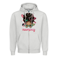 Dove Grey Afro Messy Bun Nursing Bbs Zipper Hoodie - BundleAndBundleShop