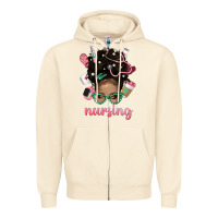 Sandshell Afro Messy Bun Nursing Bbs Zipper Hoodie - BundleAndBundleShop