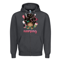 Smoke Afro Messy Bun Nursing Bbs Zipper Hoodie - BundleAndBundleShop