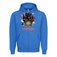 True Royal Afro Messy Bun Nursing Bbs Zipper Hoodie - BundleAndBundleShop