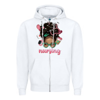 White Afro Messy Bun Nursing Bbs Zipper Hoodie - BundleAndBundleShop