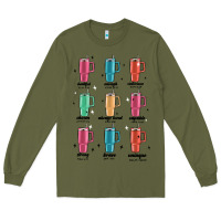 Army Green coffee thermos Long Sleeve Tee - MaliasSmallBusiness