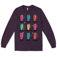 Plum coffee thermos Long Sleeve Tee - MaliasSmallBusiness