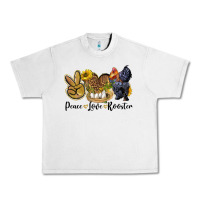 Lunar Rock Peace Love Rooster Urban Heavy Tee - LillyAllenDesigns