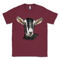 Burgundy alpine goat head Classic Tee - LillyAllenDesigns