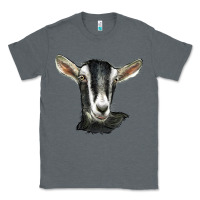Charcoal Heather alpine goat head Classic Tee - LillyAllenDesigns