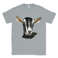 Heather Grey alpine goat head Classic Tee - LillyAllenDesigns