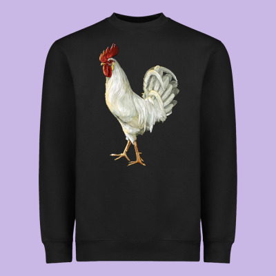 Leghorn Rooster Heavyweight Sweatshirt Designed By Lillyallendesigns