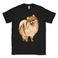 Black Pomeranian Dog Illustrations Classic Tee - LillyAllenDesigns