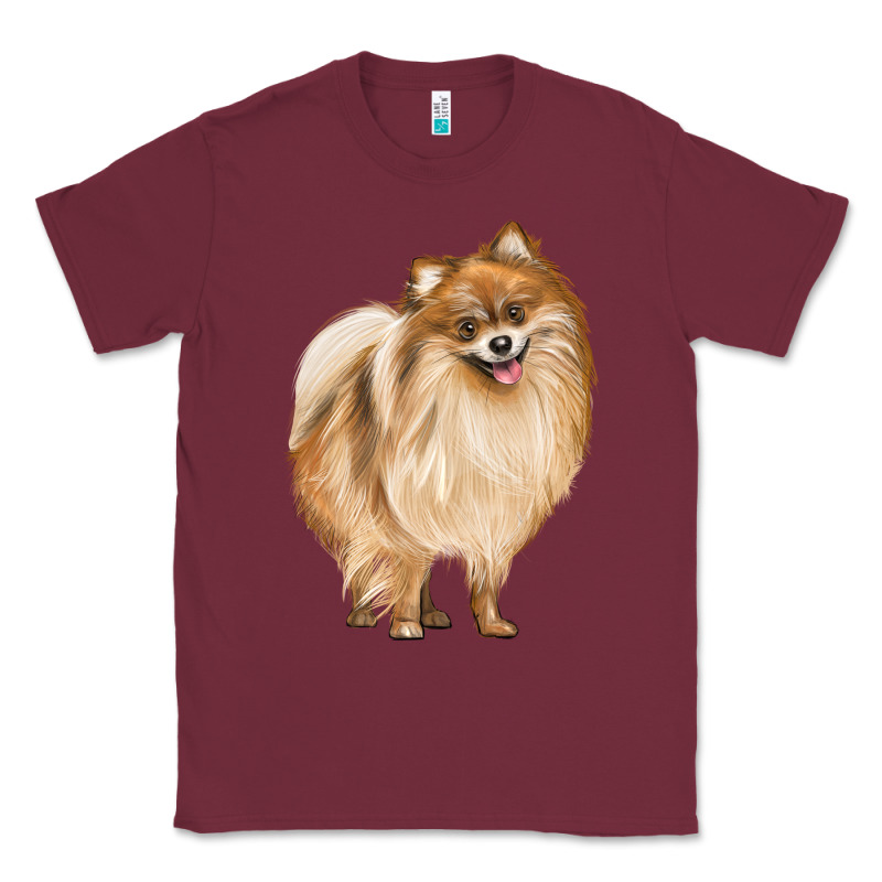 Pomeranian Dog Illustrations Classic Tee by LillyAllenDesigns | Teevron