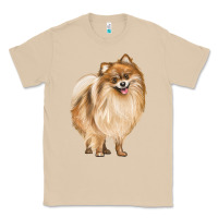 Mushroom Pomeranian Dog Illustrations Classic Tee - LillyAllenDesigns