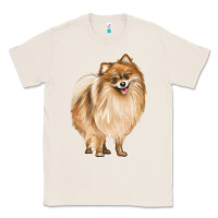 Natural Pomeranian Dog Illustrations Classic Tee - LillyAllenDesigns