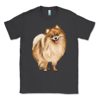 Smoke Pomeranian Dog Illustrations Classic Tee - LillyAllenDesigns